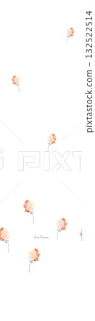 Abstract beautiful watercolor floral pattern illustration 132522514