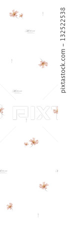 Abstract beautiful watercolor floral pattern illustration 132522538