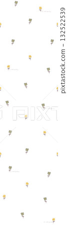 Abstract beautiful watercolor floral pattern illustration 132522539