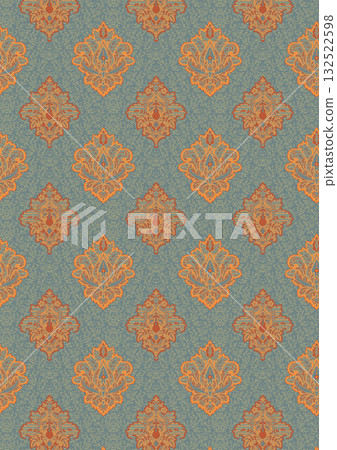 Abstract beautiful watercolor floral pattern illustration 132522598