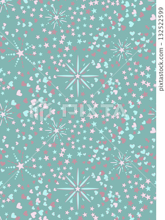 Abstract beautiful watercolor floral pattern illustration 132522599