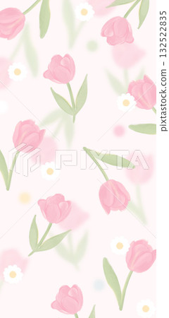 Abstract patterns and beautiful watercolor floral illustrations 132522835