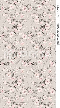 Abstract patterns and beautiful watercolor floral illustrations Abstract patterns and beautiful watercolor floral illustrations 132522990