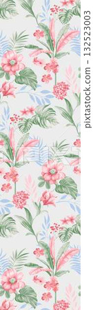 Abstract patterns and beautiful watercolor floral illustrations Abstract patterns and beautiful watercolor floral illustrations 132523003