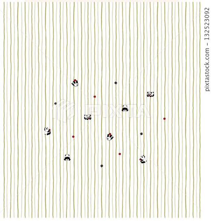 Abstract patterns and beautiful watercolor floral illustrations 132523092