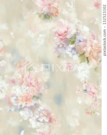 Abstract patterns and beautiful watercolor floral illustrations Abstract patterns and beautiful watercolor floral illustrations 132523102