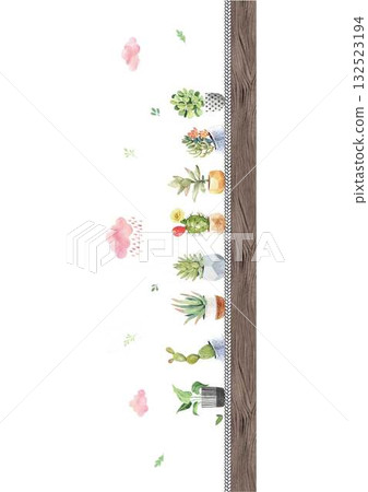 Abstract patterns and beautiful watercolor floral illustrations Abstract patterns and beautiful watercolor floral illustrations 132523194