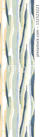 Abstract patterns and beautiful watercolor floral illustrations 132523221