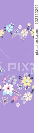 Abstract patterns and beautiful watercolor floral illustrations Abstract patterns and beautiful watercolor floral illustrations 132523293