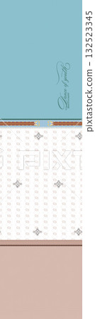 Abstract patterns and beautiful watercolor floral illustrations 132523345