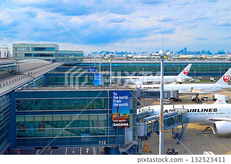 從羽田機場3號航站樓屋頂露台看到的景色 132523411