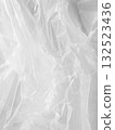 Plastic White Bag Wrap Film Grunge Overlay Effect Background Mockup Foil Pack Design Wrnkle Abstract Grey Texture Pattern Element Clear Polyethylene Wrapper Pattern Material Layer Surface Template. 132523436