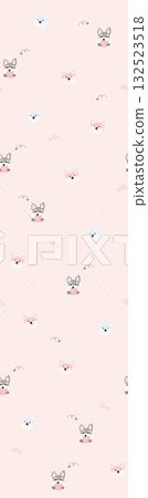 Abstract patterns and beautiful watercolor floral illustrations 132523518