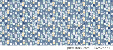Abstract patterns and beautiful watercolor floral illustrations 132523567