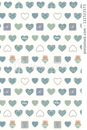 Abstract patterns and beautiful watercolor floral illustrations 132523573