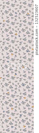 Abstract patterns and beautiful watercolor floral illustrations 132523607