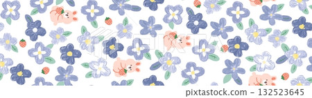 Abstract patterns and beautiful watercolor floral illustrations Abstract patterns and beautiful watercolor floral illustrations 132523645