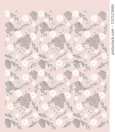 Abstract patterns and beautiful watercolor floral illustrations Abstract patterns and beautiful watercolor floral illustrations 132523666
