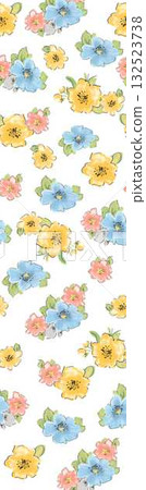 Abstract patterns and beautiful watercolor floral illustrations Abstract patterns and beautiful watercolor floral illustrations 132523738