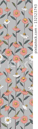 Abstract patterns and beautiful watercolor floral illustrations Abstract patterns and beautiful watercolor floral illustrations 132523743