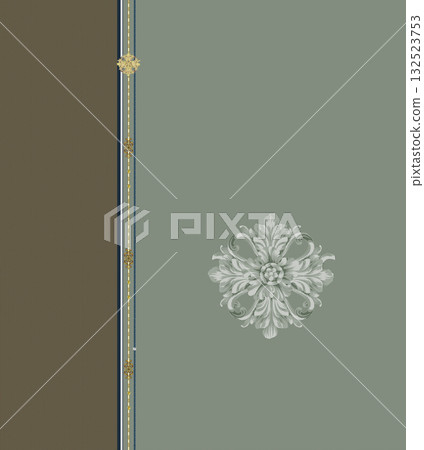 Abstract patterns and beautiful watercolor floral illustrations 132523753