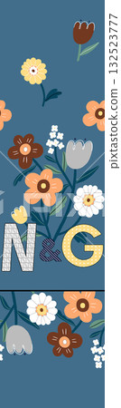 Abstract patterns and beautiful watercolor floral illustrations Abstract patterns and beautiful watercolor floral illustrations 132523777