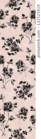 Abstract patterns and beautiful watercolor floral illustrations Abstract patterns and beautiful watercolor floral illustrations 132523819