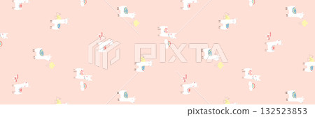 Abstract patterns and beautiful watercolor floral illustrations 132523853