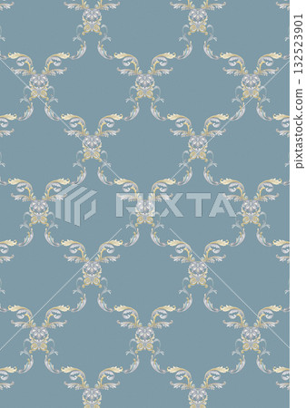 Abstract patterns and beautiful watercolor floral illustrations 132523901