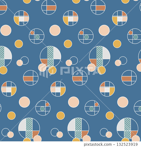 Abstract patterns and beautiful watercolor floral illustrations 132523919
