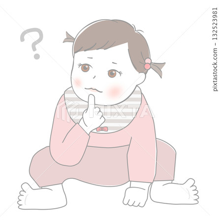 Baby thinking Baby thinking 132523981
