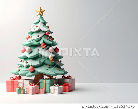 聖誕樹背景例證 聖誕樹背景例證 132524176