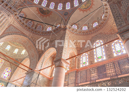 Istanbul Blue Mosque ceiling decoration 132524202