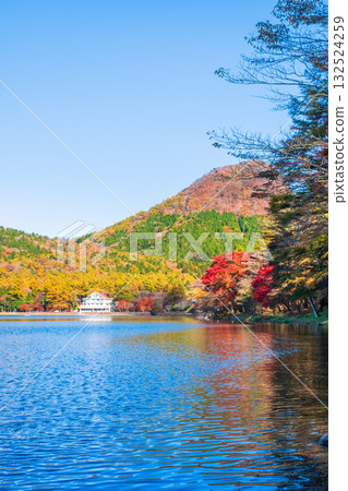 Mount Haruna, Lake Haruna, and Mount Eboshigatake (Autumn) Mount Haruna, Lake Haruna, and Mount Eboshigatake (Autumn) 132524259