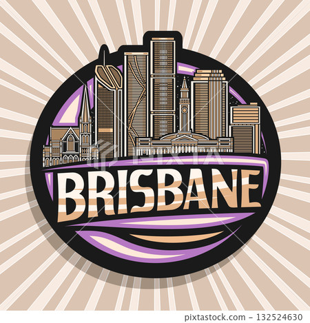 Vector logo for Brisbane 132524630
