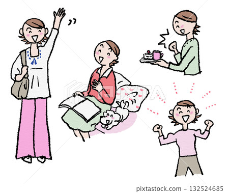 一位樂觀開朗、笑容燦爛的女性 一位樂觀開朗、笑容燦爛的女性 132524685