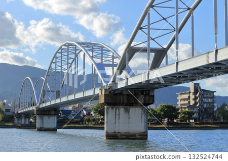 滋賀縣,瀨田川上的聯合橋 滋賀縣,瀨田川上的聯合橋 132524744