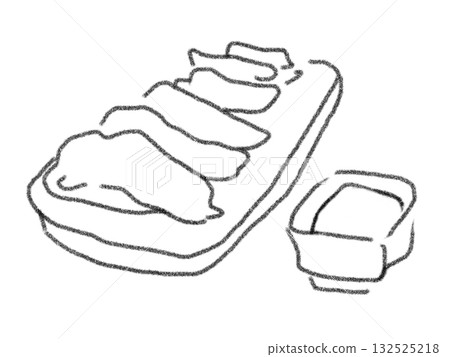 Pencil drawing style illustration of rice Pencil drawing style illustration of rice 132525218