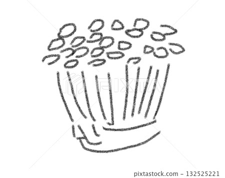 Pencil drawing style mushroom illustration Pencil drawing style mushroom illustration 132525221