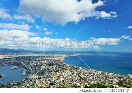 Hokkaido Autumn blue sky Scenery from Hakodate 132525347