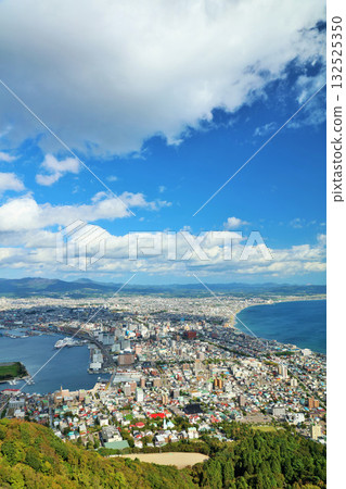 Hokkaido Autumn blue sky Scenery from Hakodate 132525350