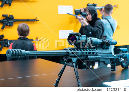 Exhibition of Military Weapons 132525448