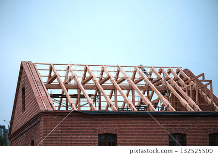 Restoration of an old brick building Restoration of an old brick building 132525500