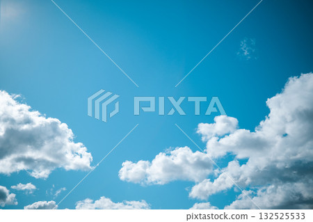 Clouds in the blue sky as a background 132525533