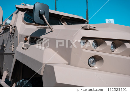 Close-up of a military combat vehicle 132525591
