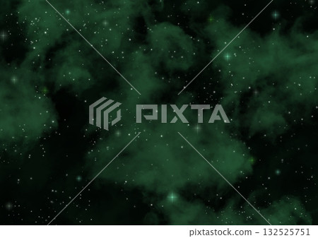 繁星閃爍的夜空,閃耀著綠色的光芒。 繁星閃爍的夜空,閃耀著綠色的光芒。 132525751
