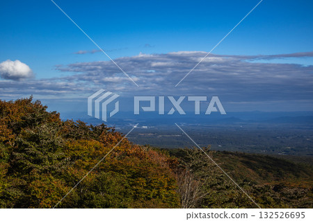 從那須高原的戀人聖地看到的清新秋景 132526695
