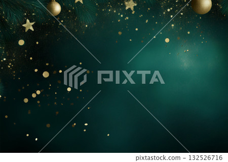 Sparkly Christmas green background 132526716