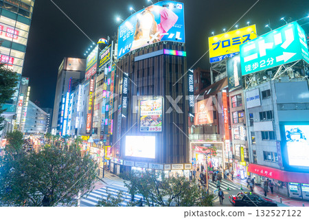 [Tokyo] Shinjuku Station city night view/Shinjuku South Exit 132527122