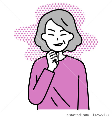 Scheming elderly woman Scheming elderly woman 132527127
